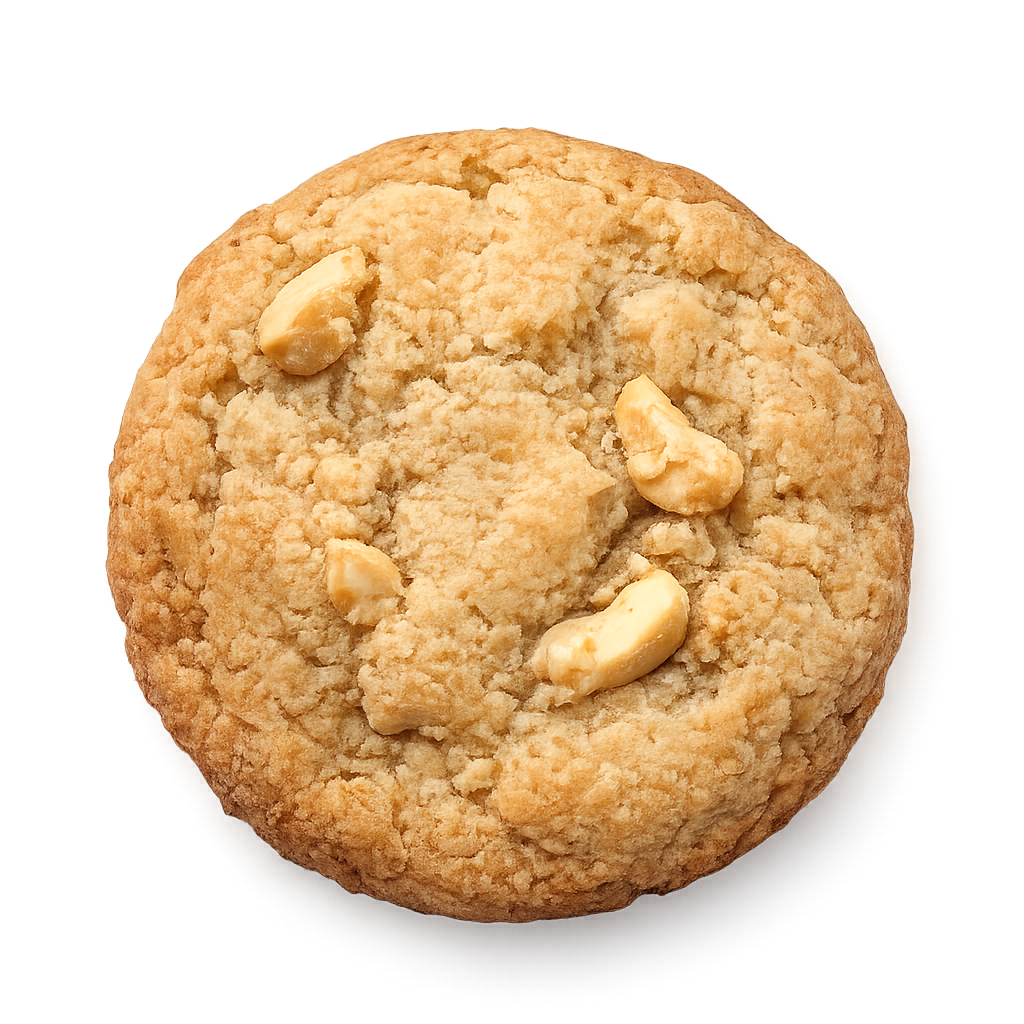 cashew cookies, homemade